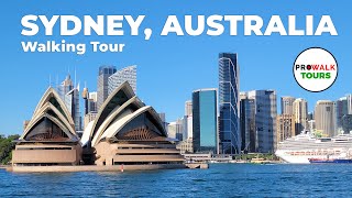 Sydney Australia Walking Tour  4K60fps with Captions  Prowalk Tours [upl. by Ahsurej]