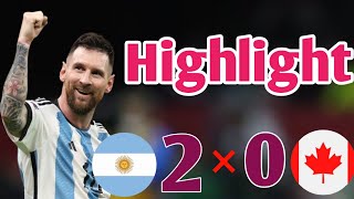 Argentina vs Canada Highlight Semi Final Match [upl. by Ragland]