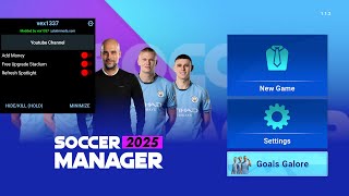 SM 25 mod apk v112 unlimited money  premium  full facility  national team unlocked [upl. by Nalehp]