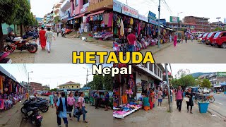 Hetauda Bazar Makwanpur District 4K  Virtual Walking Tour [upl. by Buonomo]