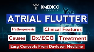 Atrial flutter pathogenesis clinical features causes diagnosis and treatment  xmedico [upl. by Ehling]