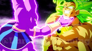 DBZ Broly Vs Beerus Dragon Ball Super Animation [upl. by Nnylekoorb]