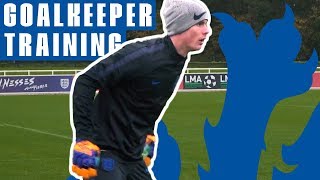 New Reaction Drill and Oneonones  Goalkeeper Training  England U21 [upl. by Suoirad]