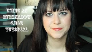 How to use an Eyeshadow Quad Tutorial with Covergirl [upl. by Ettenoitna]