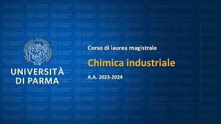 Chimica industriale AA 202324 [upl. by Biel935]