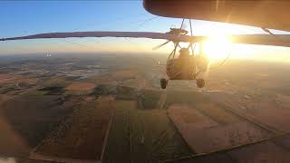 Ultralight fight Sunday morning Flying with wingman Ron 10624 [upl. by Collette]