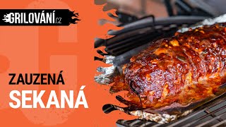 RECEPT na gril Zauzená plněná sekaná v keramickém grilu Big Green Egg Large [upl. by Ferde]