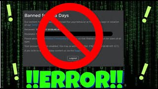 Roblox Is Banning People For No Reason [upl. by Selden]