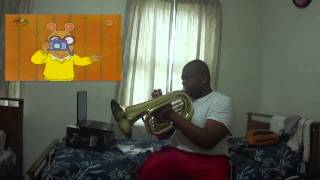 Arthur Theme Song Baritone Horn Cover [upl. by Ditter]