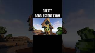 Create CobbleStone farm Tutorial  guide 1182  1201 minecraft java [upl. by Ytsrik331]