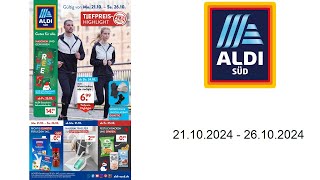 Aldi Süd Prospekt DE  vom 2110 bis 26102024 [upl. by Ynor]