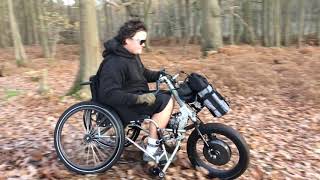 HandcycleHandbike  ClipOn Viper XS Power Cycle [upl. by Lartnom552]