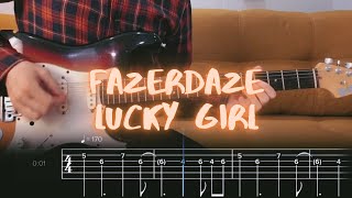 Lucky Girl Fazerdaze Cover  Guitar Tab  Lesson  Tutorial [upl. by Yremrej]