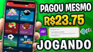 APLICATIVO para GANHAR DINHEIRO via PIX JOGANDO🤑 Pagou R2375 em 30 Segundos😱 [upl. by Pappano]