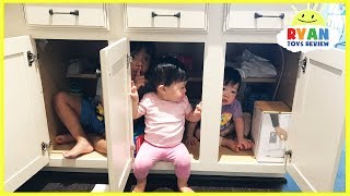 Kid plays Hide N Seek with twins baby sisters [upl. by Tamarah279]