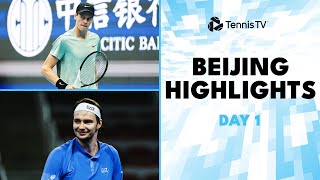 Sinner Battles Jarry Bublik Sonego amp Lehecka All Play  Beijing 2024 Highlights Day 1 [upl. by Silohcin]