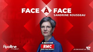 🔴 DIRECT  Lintégral de linterview de Sandrine Rousseau députée EELVNFP de Paris sur RMC [upl. by Biron]