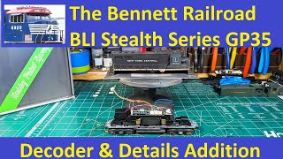 Stealth Locomotive BLI NYC GP35 Decoder and Details [upl. by Adnarram880]