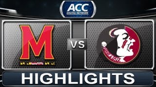 Maryland vs Florida State  2013 ACC Football Highlights [upl. by Suanne]