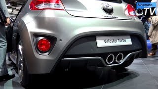 2013 Hyundai Veloster Turbo 186hp  in Detail 1080p FULL HD [upl. by Nollahp]