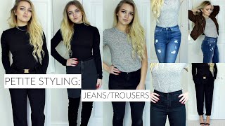 PETITE STYLING SERIES JEANS  TROUSERS THAT FIT Topshop  Missguided [upl. by Dimphia218]