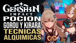 Genshin Impact  Poción para Gorou y Kirara  Técnicas alquímicas Evento [upl. by Arty]