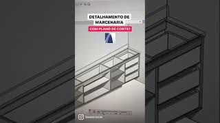 Detalhamento de Marcenaria com Plano de Corte [upl. by Barrow]