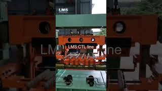 Rotary shear cut to length line testing at factory cuttolengthline ctlline metalsheet [upl. by Arelus769]