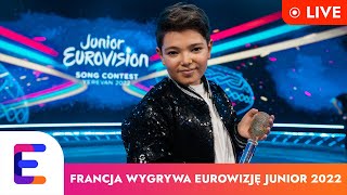 FRANCJA 🇫🇷 wygrywa Eurowizję Junior 2022  LIVE PO WYNIKACH NA GORĄCO [upl. by Senior474]