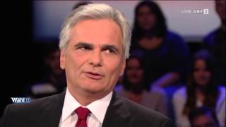 Heuteat Wahl 2013 Faymann vs Glawischnig [upl. by Paolo]