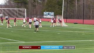 2021 ColbySawyer Womens Lacrosse Highlights vs Norwich [upl. by Einahc554]