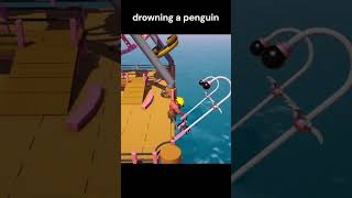 drowning a penguin gangbeasts funniestmoments funny funnyclips proplayer gaming funnyvideos [upl. by Neerual917]