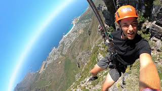 1000 meter abseil down Table Mountain [upl. by Nylirek462]