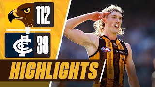 Hawthorn v Carlton  Match Highlights  Round 22 2024 [upl. by Padget]