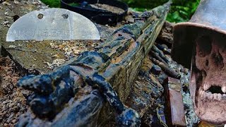 DIGGING OUT GERMAN WWII SOLDIERS  METAL DETECTING RELICS [upl. by Annaor]