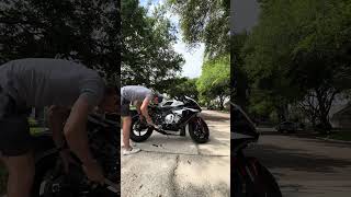 Yamaha R1 straight pipe muffler removal yamaha r1 straightpipe [upl. by Lazos787]