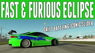 Forza 5  Fast amp Furious Mitsubishi Eclipse  Drift Battle Against Iconic Slider [upl. by Colbert]