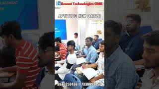 Aptitude Classes for MNC Placements  Besant Technologies OMR job [upl. by Annabela]