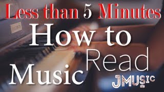 Read Music in Less than 5 Minutes  Lesson1 [upl. by Vizza]