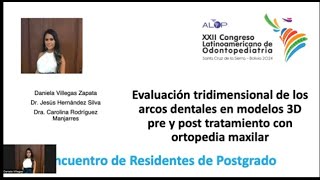 ER26 347 Evaluación tridimensional de los arcos dentales en modelos 3D [upl. by Yemrots]