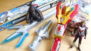 DXビクトリーランサー amp DXギンガスパークランス 開封レビュー！早速ウルトラヒーロー500でウルトライブ！ウルトラマンギンガS ビクトリー [upl. by Gilmore]