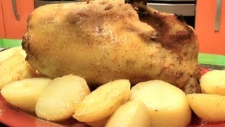 Курица с картошкой в духовке ★ Курица в рукаве ★ Курица с картошкой в рукаве [upl. by Aicul]