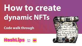 How to create dynamic NFTs Code walk through [upl. by Ellinnet]