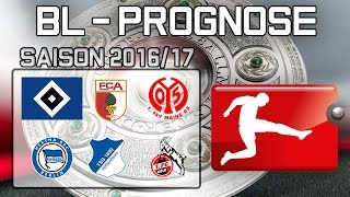 ÜBERRASCHUNGEN  Prognose BUNDESLIGA Saison 201617 [upl. by Nelav]