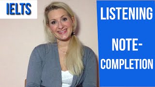 IELTS Listening TIPS for NoteCompletion tasksenglish vid [upl. by Eruza843]