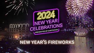 EarthCam New Years 2024  Firework Celebrations From Around the World [upl. by Galen]