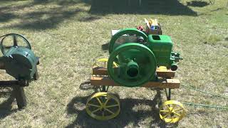 KINGAROY VINTAGE MACHINERY SHOW STATIONARY ENGINES 2021 [upl. by Lesser]