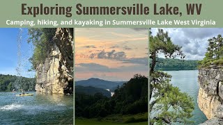 Exploring Summersville Lake WV Camping hiking and kayaking in Summersville Lake West Virginia [upl. by Brote]