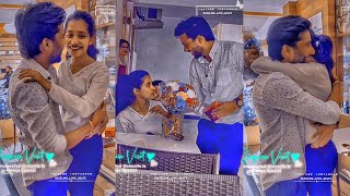 Kadhale kadhale song❣unexpected meet❣long distance love❣whatsapp status❣love status❣couple❣trending [upl. by Hardi]