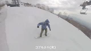 Snowboard 人気の川場の混雑を避けて朝一から午前のみで満喫 in 20240317 [upl. by Annasus]